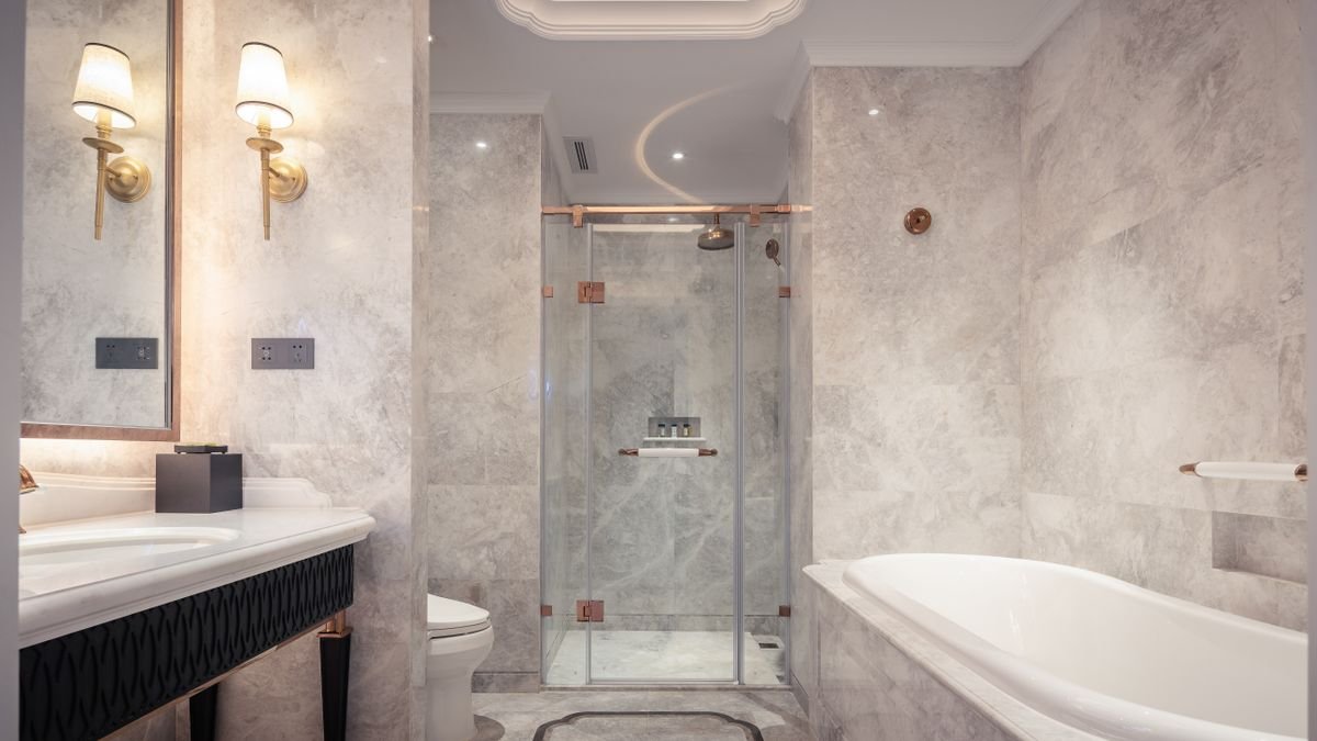 Modern bathroom renovation Dubai design