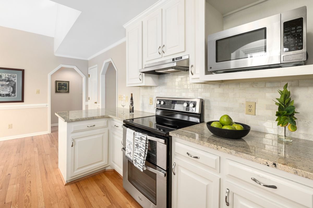 White kitchen cabinets renovation Dubai