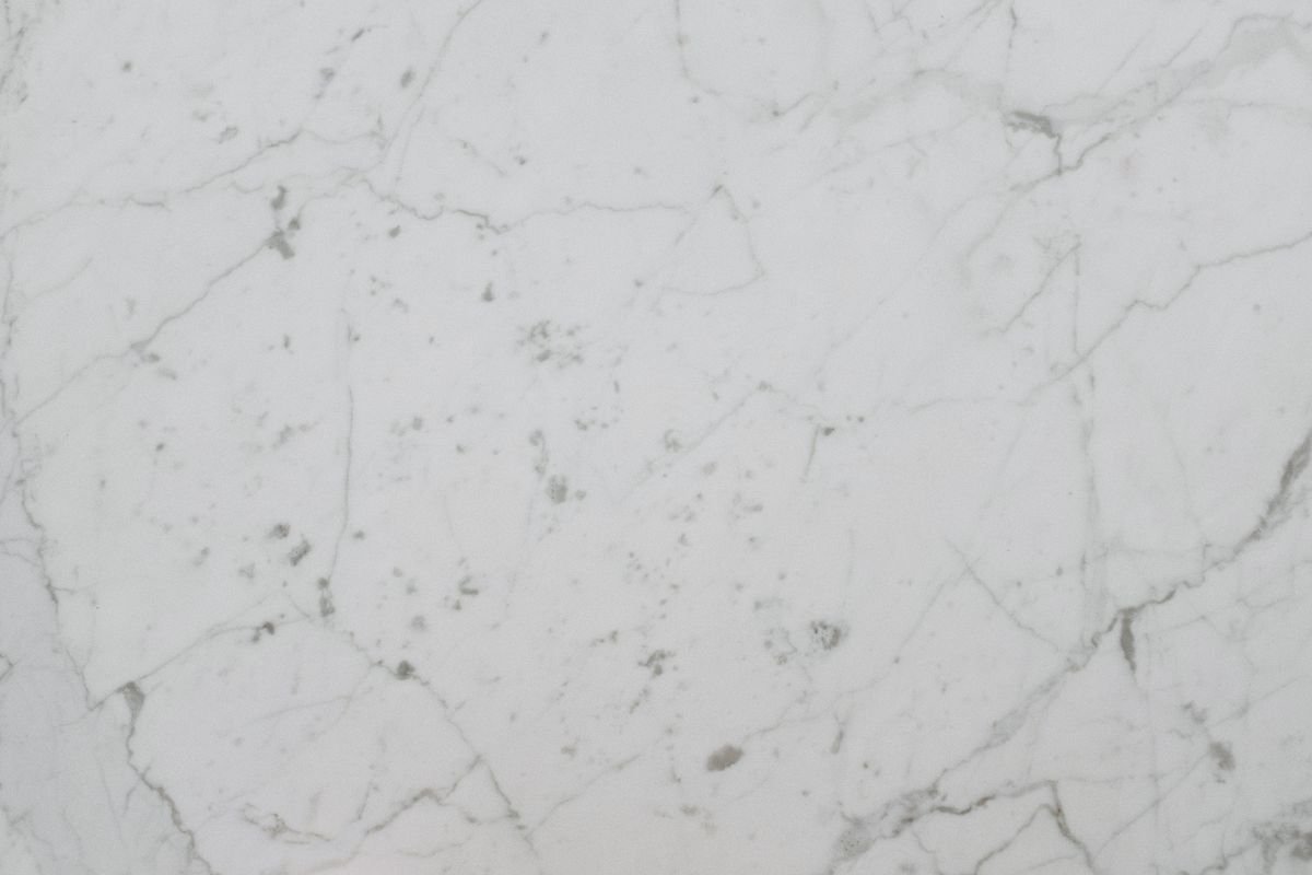White marble surface with fine grey natural veining