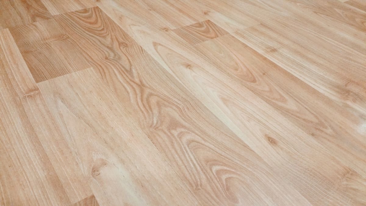 Smooth light-brown wooden planks with natural grain